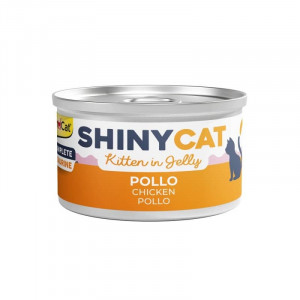 GIMCAT SHINYCAT JELLY CHICKEN KITTEN konservi kaķēniem Vista želējā 70g
